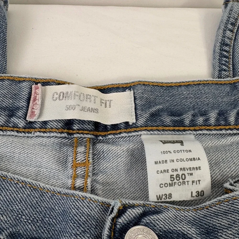 Levi's 560 Baggy Loose Fit Tapered Jeans Mens 38x30 (37x30)‎ Y2K